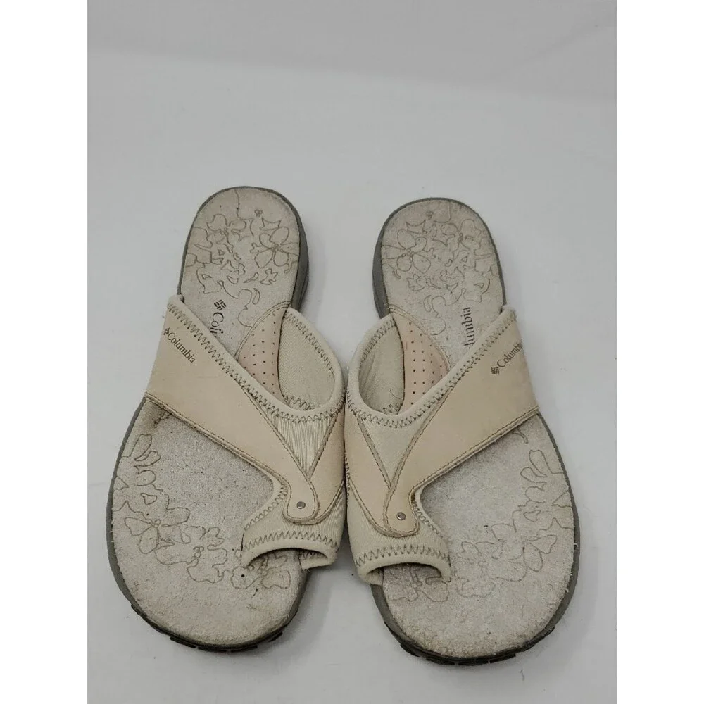 Columbia Women’s Light Tan Thong Sandals Size 10